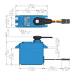 D646WP Waterproof Metal Gear 25T Digital Sport Servo