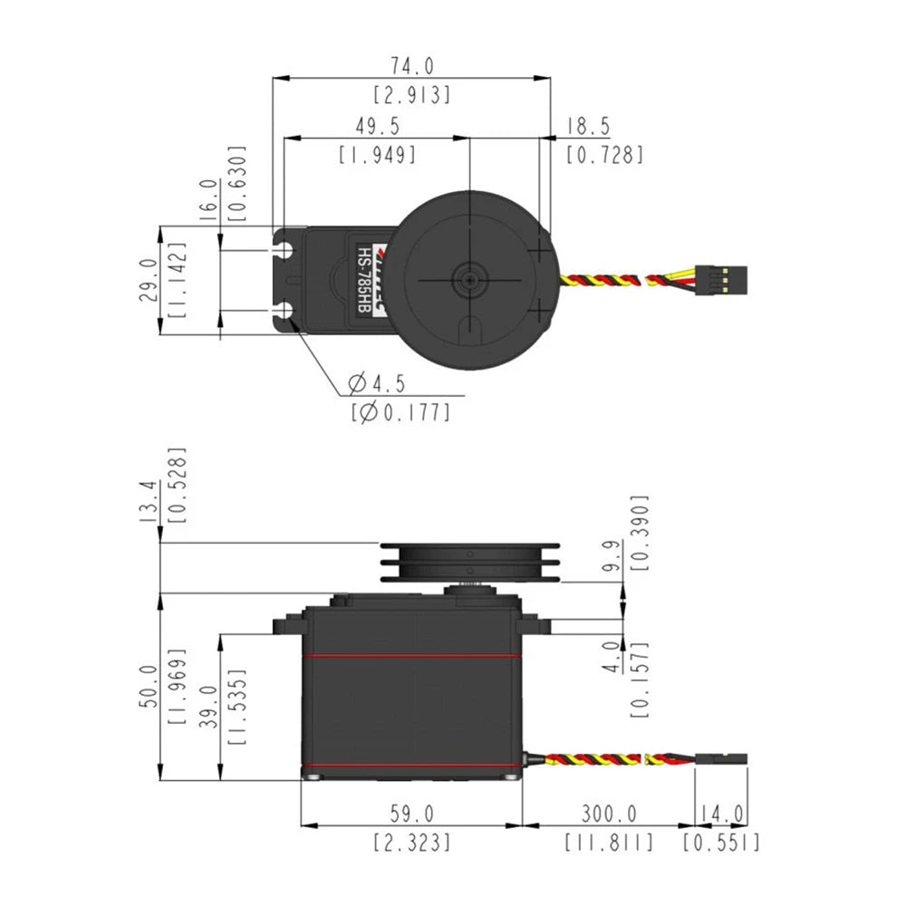 Hitec HS-785HB Servo (RC Laser Winch Servo)