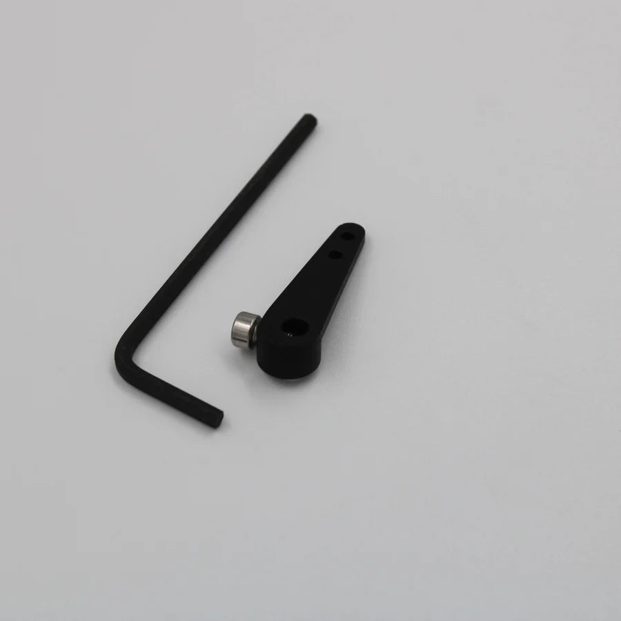 Single Rudder Arm - Black Anodized Aluminium