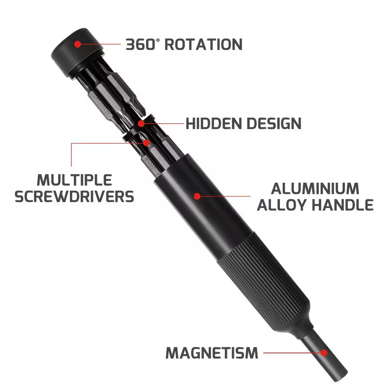 Screwdriver Set - Internal Magnetic Bit Storage