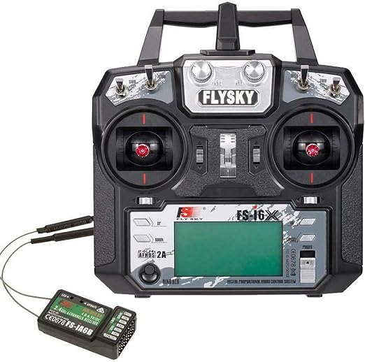 FLYSKY FS-i6X 10CH 2.4GHz RC Transmitter Controller with FS-iA6B Receiver